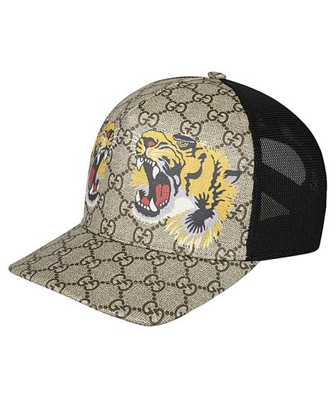 gucci tiger supreme cap|Gucci tiger print hat.